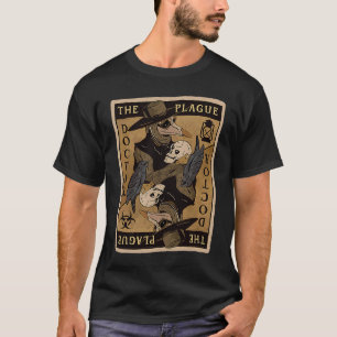 Camiseta Cartão de Doutor Tarot Gótico Steampunk Plague par