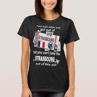 Camiseta Cartão de Embarque de Estrasburgo Garota de Estra