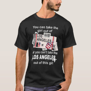 Camiseta Cartão de Embarque de Los Angeles Garota de Los