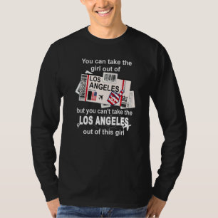 Camiseta Cartão de Embarque de Los Angeles Garota de Los A