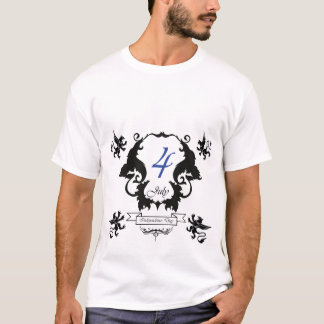 Camiseta cartão de felicitações do Dia da Independência dos