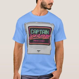 Camiseta Cartão de Jogo Captain Laserhawk Pressione a menin