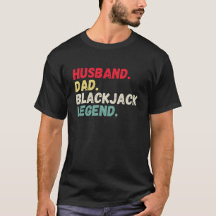 Camiseta Cartão de jogo de legenda de pai do marido