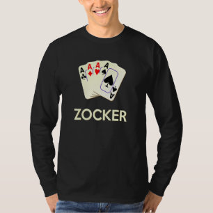 Camiseta Cartão de Medição de Jogo de Cartão 4 Aces Gamer P