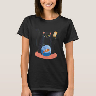 Camiseta Cartão de Morte do Peixe Matador Gatinho Gordo
