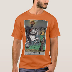 Camiseta Cartão de Morte Sem Cabeça Horseman Spook Hallowee