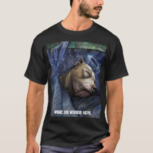 Camiseta Cartão de Nota de Condolência de Perda de Cão Pitb