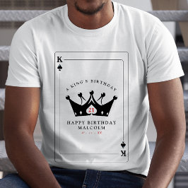 Camiseta Cartão de Poker do Rei dos Espadas Casino