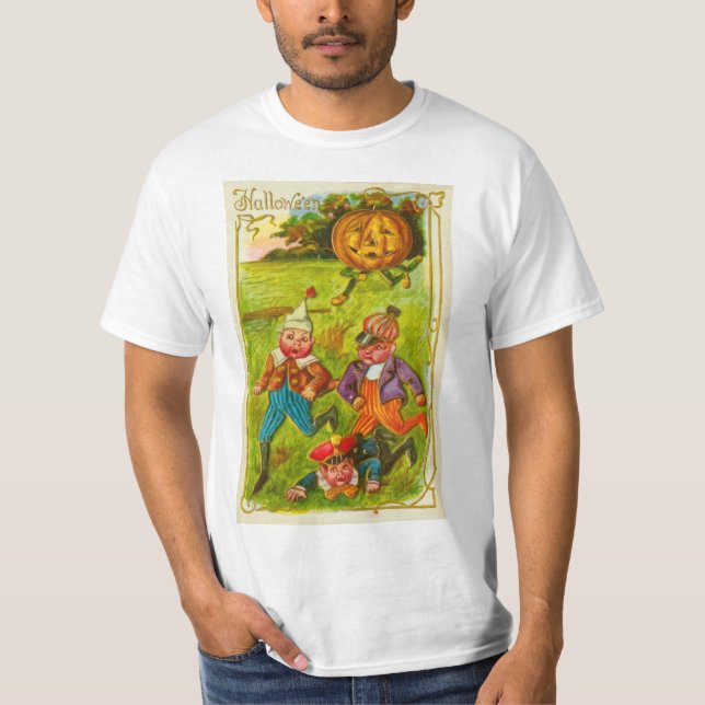 Camiseta Cartão de posto Vintage halloween (Frente)