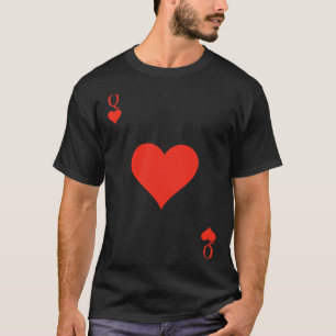 Camiseta Cartão de Reprodução da Rainha dos Corações