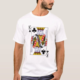 Camiseta Cartão de Reprodução do King Of Clubs Poker Casino