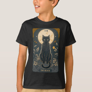 Camiseta Cartão De Tarô De Gato, Cartão De Tarô De Lua, Mãe