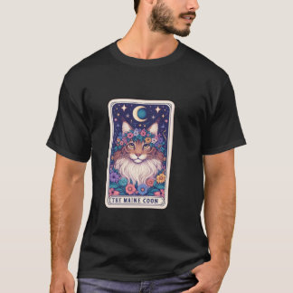 Camiseta Cartão de Tarô Maine Coon