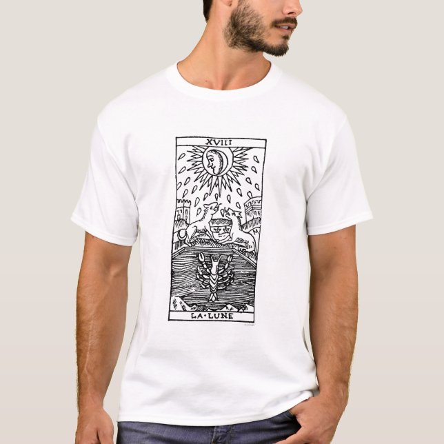 Camiseta Cartão de Tarot: A lua (Frente)