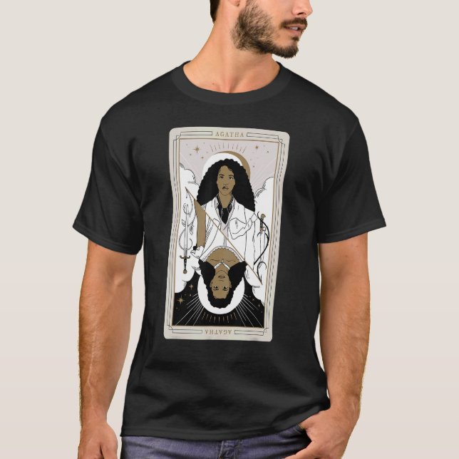 Camiseta Cartão de Tarot da Escola do Bem e da Mau Agatha (Frente)