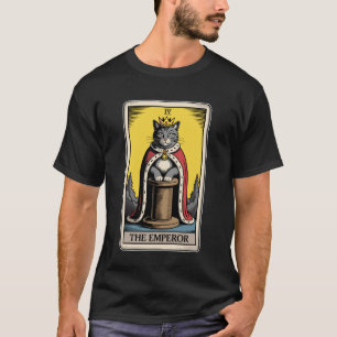 Camiseta Cartão de Tarot de Gato O Imperador Poste de Arran