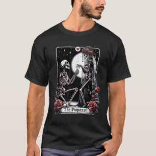 Camiseta Cartão de Tarot de Proposta Festa de Noivado Noiva