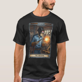 Camiseta Cartão de Tarot do Esqueleto Soldador