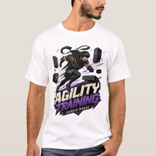 Camiseta Cartão de Treinamento de Agilidade Cardio Rogue: R