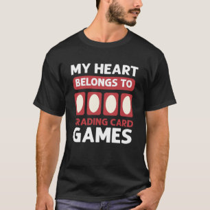 Camiseta Cartão De Trocar Meu Coração Pertence Ao Jogo De C