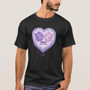 Camiseta Cartão do Dia dos Namorados do Gato Félix Coração