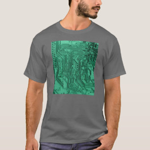 Camiseta cartão-matriz