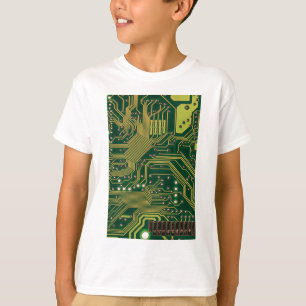 Camiseta Cartão-matriz Nerdy engraçado do computador