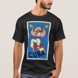 Camiseta Cartão postal da Art deco Cubano
