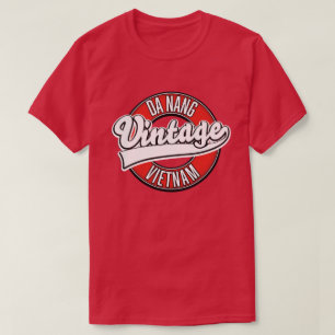 Camiseta Cartão postal de convite com logotipo retrô de Da
