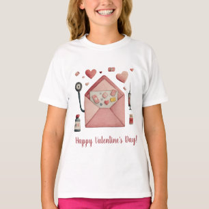 Camiseta Cartão postal do dia dos namorados com prescrição