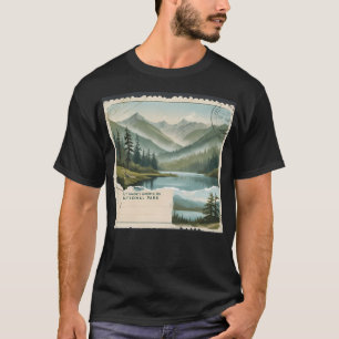 Camiseta Cartão Postal do Parque Nacional Great Smoky Mount