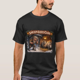 Camiseta Cartão postal do pastor de ovelhas islandês Yule L