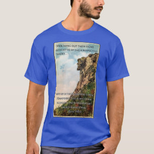 Camiseta Cartão-postal do Velho Homem das Montanhas com cit