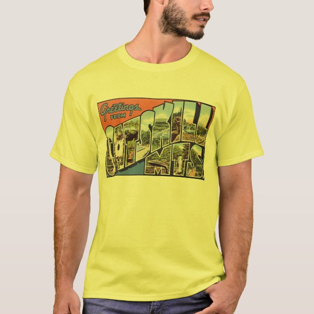 Camiseta Cartão-postal Vintage Catability Mountainers (Frente)