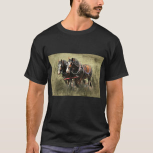 Camiseta Cartão postal vintage desgastado do Clydesdale