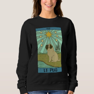 Camiseta Cartão Tarô do Cão Pug para Proprietários de Pets