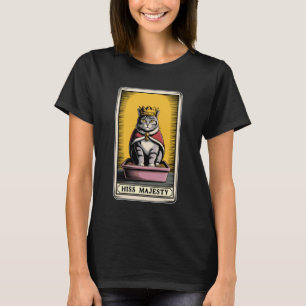 Camiseta Cartão Tarot de Gato Sibila Majestade Caixa de Are