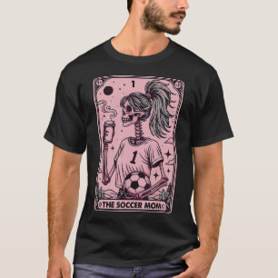Camiseta Cartão Tarot de Mãe de Futebol Feminino, Mãe de Fu
