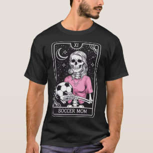 Camiseta Cartão Tarot de Mãe de Futebol Vintage Retrô