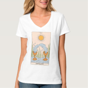 Camiseta Cartão tarot de temperatura moderno Major Arcana