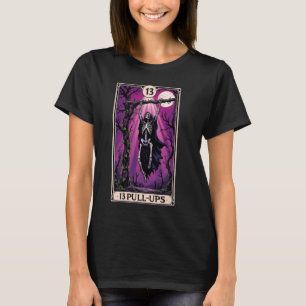 Camiseta Cartão Tarot Engraçado de Ginásio de Supino Oculto