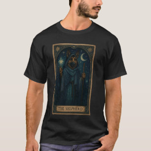 Camiseta Cartão Tarot Engraçado do Pastor Alemão Pastor Ale