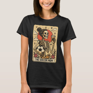 Camiseta Cartão Tarot Mãe de Futebol Engraçado Vintage Esqu