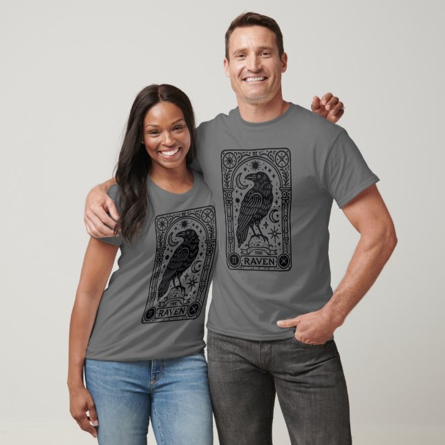 Camiseta Cartão Tarot Raven (Unissex)