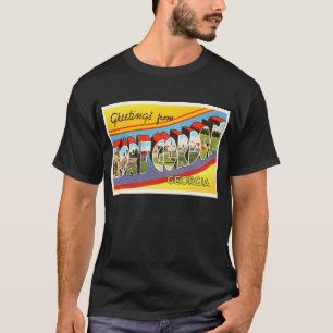 Camiseta Cartão velho das viagens vintage de Gordon Geórg