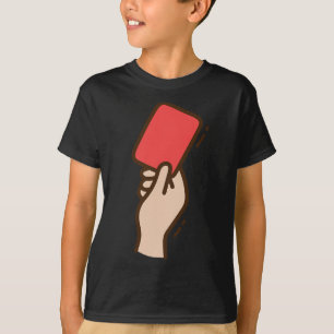 Camiseta Cartão Vermelho Engraçado de Futebol