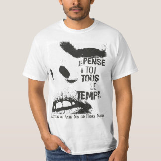Camiseta Cartas Anais Nin/Henry Miller