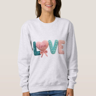 Camiseta Cartas de Amor Amigurumi Crochê Fofas Coração Kawa
