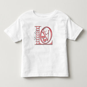 Camiseta Cartas de Amor com Corações por Shirley Taylor T
