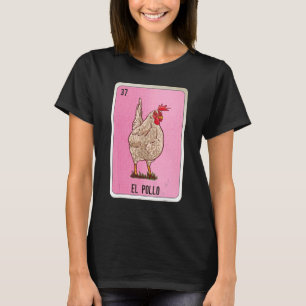Camiseta Cartas de Bingo da Loteria do El Pollo Mexicano Sl
